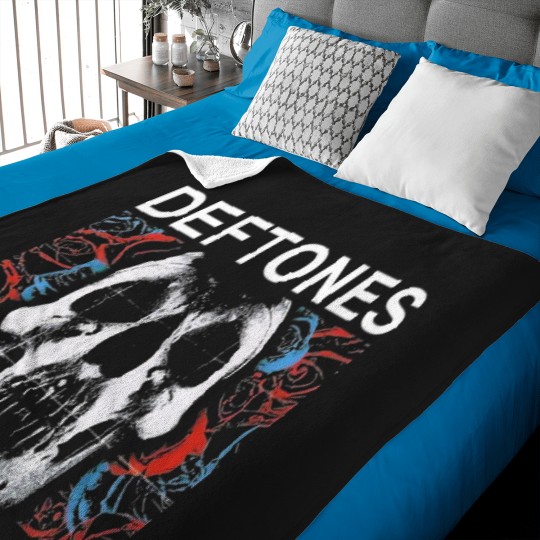 Discover Deftone Skull Rose Baby Blankets