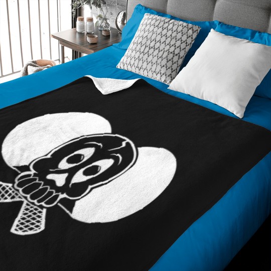 Discover Funny Ping Pong Paddles Skull For Chamaapion Team Gift T Shirt 2 Baby Blankets