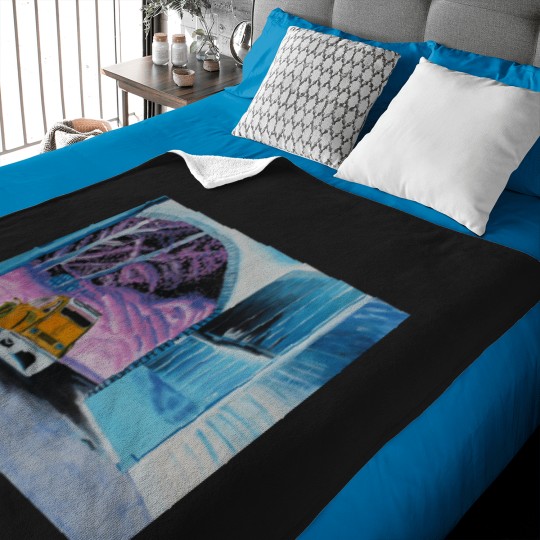 Discover Painting Citroenx 2Cv Negative Colors Baby Blankets