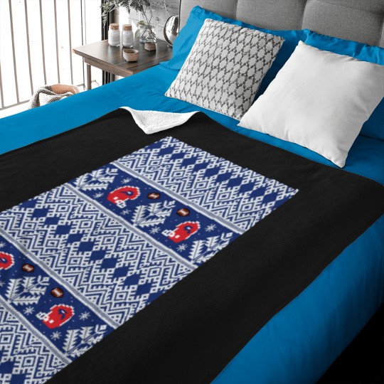 Discover 8-Bit Buffalo Winter Graphic Baby Blankets