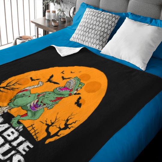 Discover Halloween Zombie Rexx Dinosaur Cosume Gif Boys Girls Kids Baby Blankets