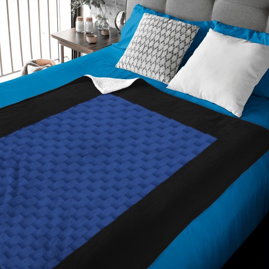 Discover Blue-Suede-Textured-And-Pattern. T-Shirt Baby Blankets