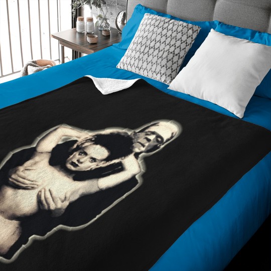 Discover Frankenstein And Bride Of Frankenstein  Vintage Art  T-Shirt Baby Blankets