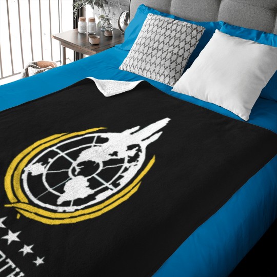 Discover Super Earth white Baby Blankets
