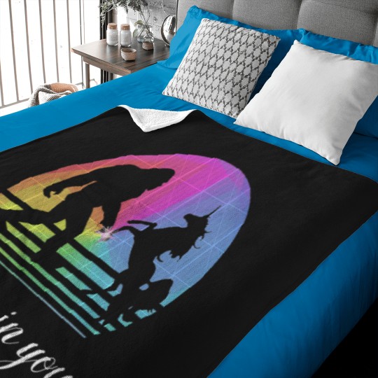 Discover _I Believe In You_ -  and Unicorn design. Couples Design to Inspire Each OtherT-Shir Baby Blankets