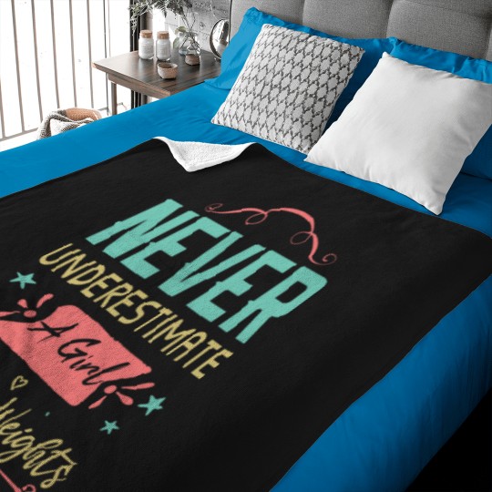 Discover Never underestimate a Girl Who Lifts Weights Weightlifting Baby Blankets