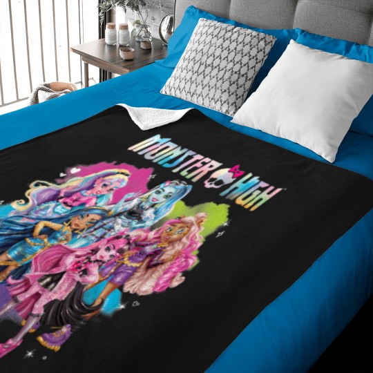 Discover monster high alumni character rainbow cloud group Baby Blankets