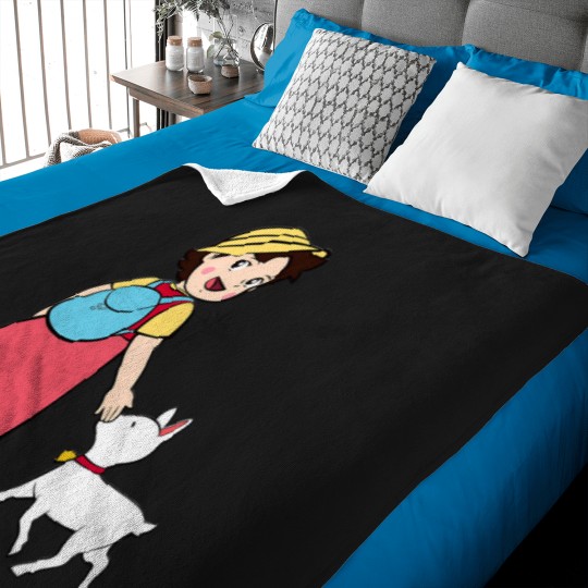 Discover Heidi-And-Litle-Goat T-Shirt Baby Blankets