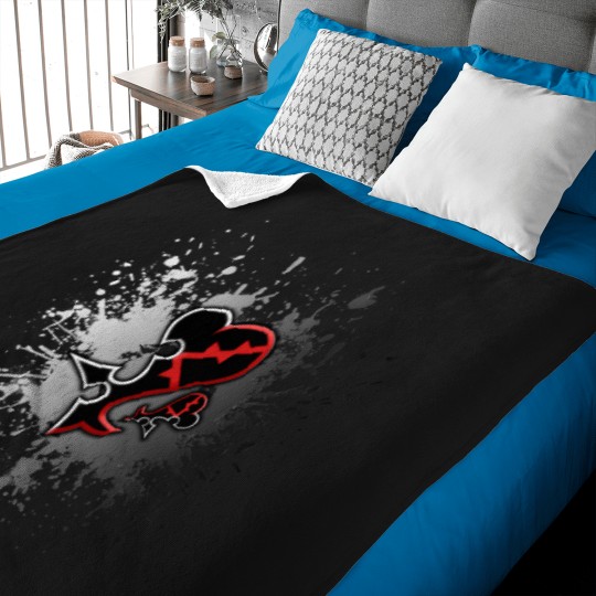 Discover Kingdom Hearts - Heartless Nobody Emblem   T-Shirt Baby Blankets