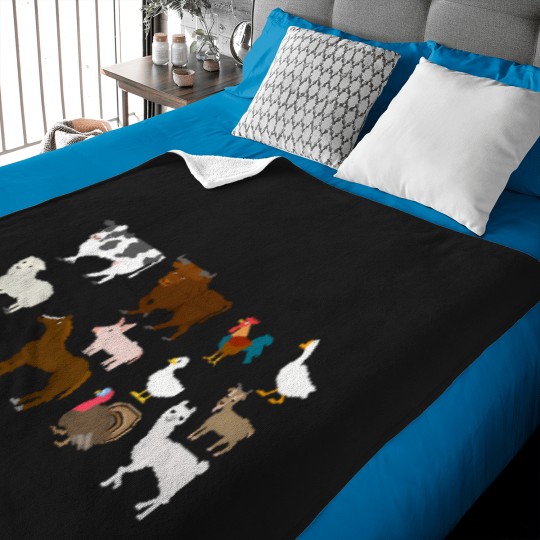 Discover Farm Animals - The Kids' Picture Show T-Shirt Baby Blankets