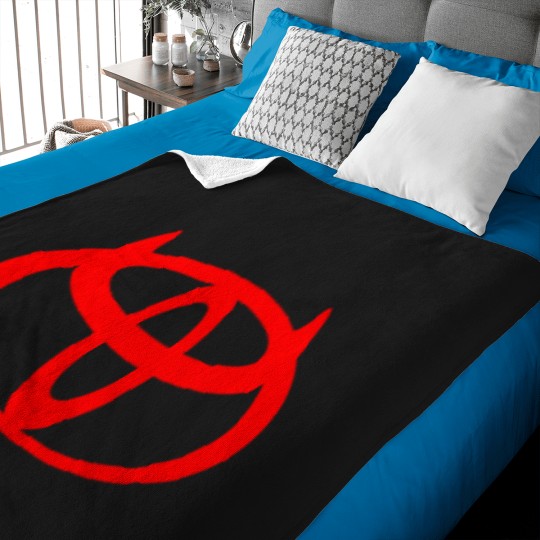 Discover Evil Toyota logo red Baby Blankets