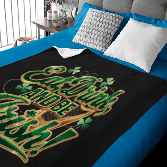 Discover eat drink and be irih Baby Blankets