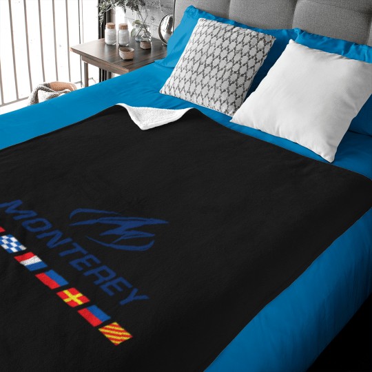 Discover Vintage Short Sleeve Monterey Boats Blue Logo T-Shirt Baby Blankets