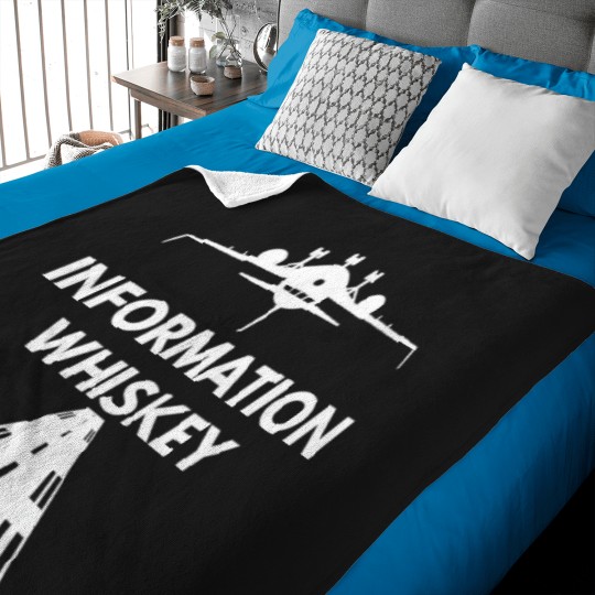 Discover Information-Whiskey-T-Shirt---Funny-Pilot-Aviation-Shirts Baby Blankets