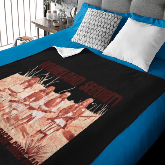 Discover Homeland Security Fighting Terrorism Native American Indian  T-Shirt 2 1441 Baby Blankets