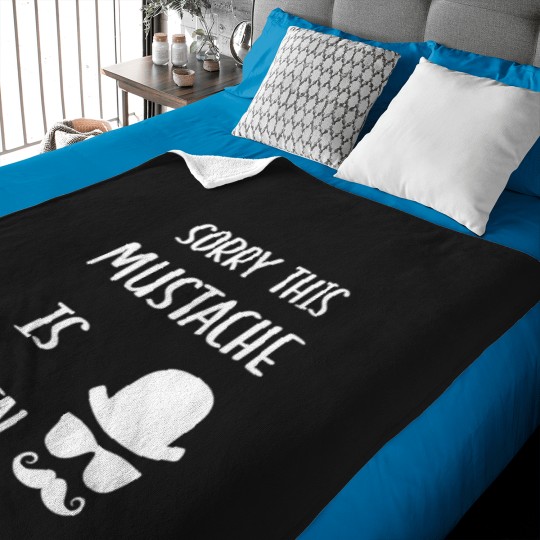 Discover sorry this mustache is taken Baby Blankets