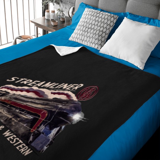 Discover The Gorgeous Norfolk and Western Streamliner Steam Train Locomotive Engine   T-Shirt Baby Blankets