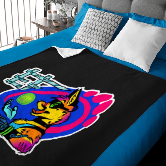 Discover eurofurence online 2020 space pirates retro Baby Blankets