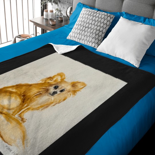 Discover Luna Long Haired Chihuahua Baby Blankets