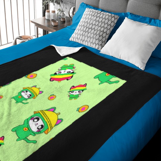 Discover Cute-Heart-Cat-Pattern-(1) T-Shirt Baby Blankets
