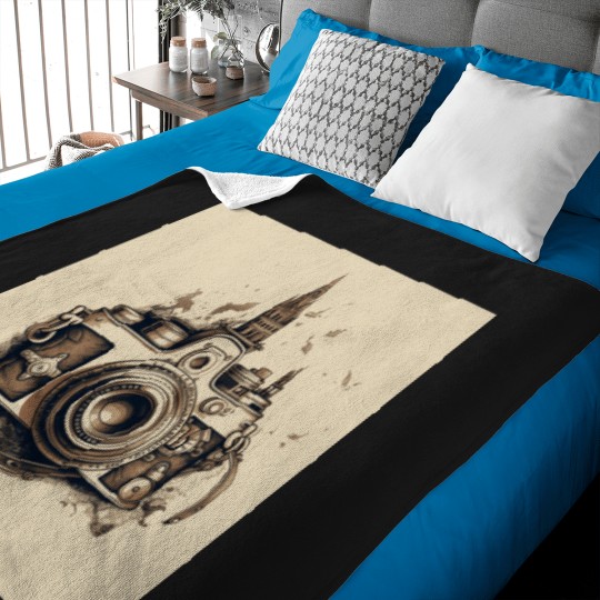 Discover Vintage Camera  1 T-Shirt Baby Blankets