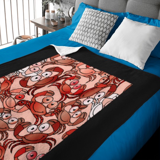 Discover Crab Patterns Allover Seamless Patterns (1) T-Shirt Baby Blankets