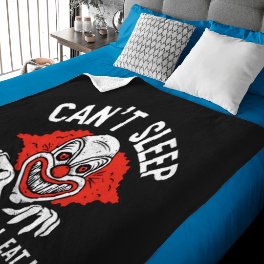 Discover Can'T-Sleep-Clowns-Will-Eat-Me T-Shirt Baby Blankets
