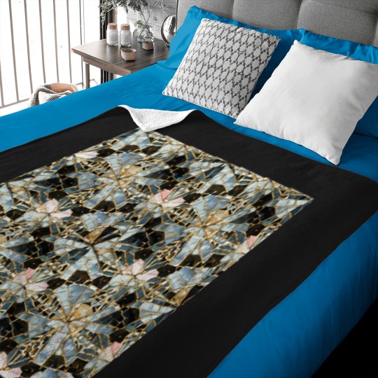 Discover Diva-Mosaic-Pattern T-Shirt Baby Blankets