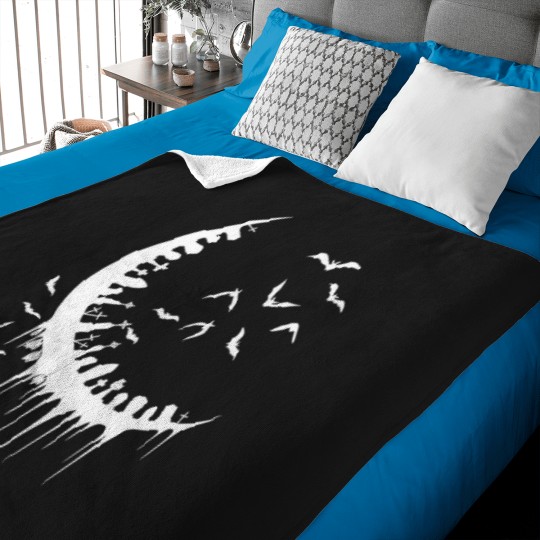 Discover Cemetery-Moon T-Shirt Baby Blankets