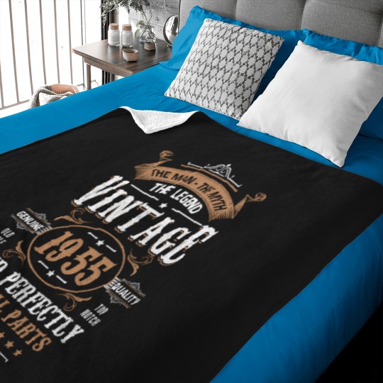 Discover 70 year old vintage 1955 man myth legend 70th birthday Baby Blankets