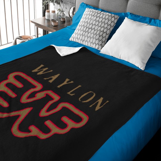 Discover Waylon Jennings Flying Baby Blankets
