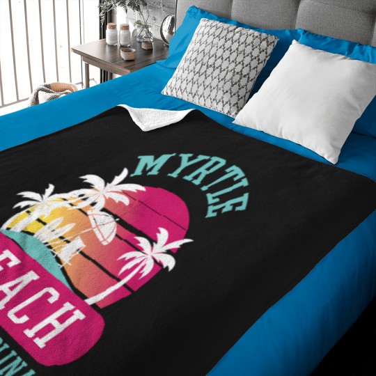 Discover Retro Cool Myrtle Beach Mens Womens Sc Beaches Baby Blankets