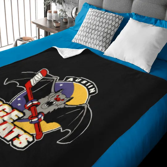 Discover Austin Ice Bats Retro Defunct Hockey T-Shirt Baby Blankets