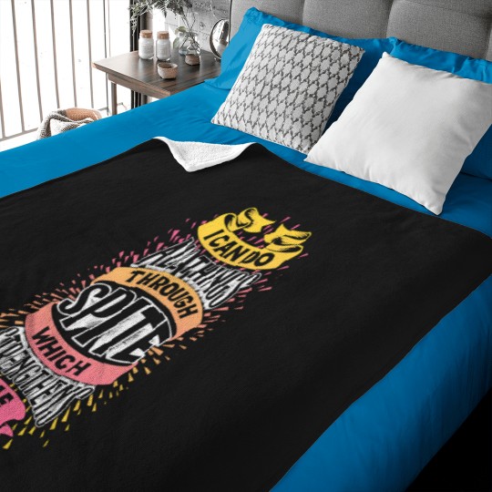 Discover I Can Do All Things Through Spite 1061 Baby Blankets