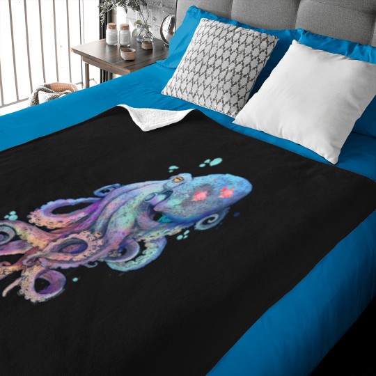 Discover Octopus T-Shirt Baby Blankets