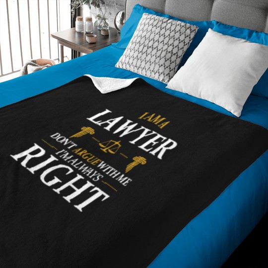 Discover argue im right funny lawyer law school graduation student litigator attorney men women Baby Blankets