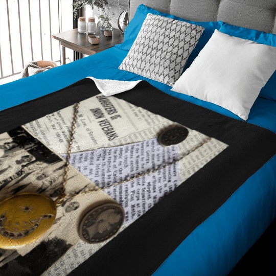 Discover Vintage Antique Photos And Coins T-Shirt Baby Blankets