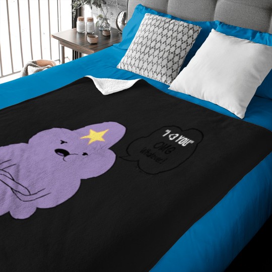 Discover Adventure Time Lumpy Space Princess OMG Baby Blankets