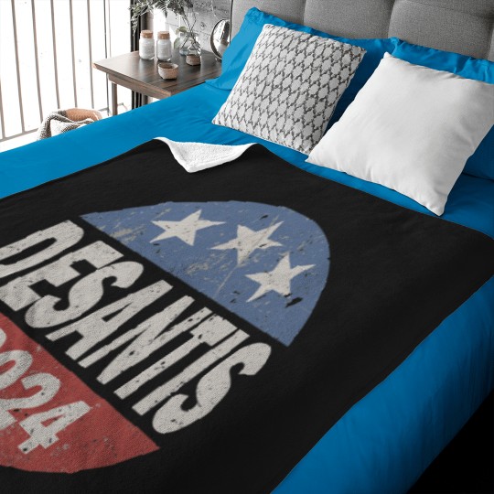 Discover Vintage Distressed DeSantis For President In 2024 Baby Blankets