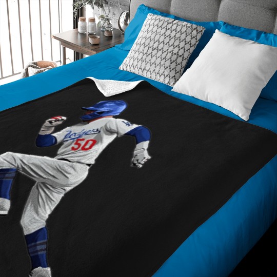 Discover Mookie Betts Runner Baby Blankets