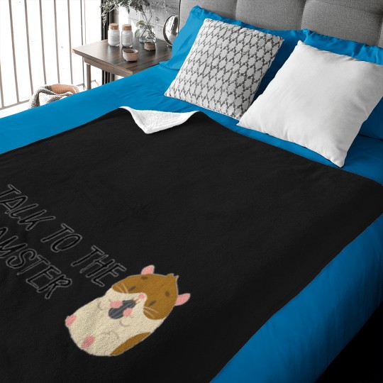 Discover Hamster  Talk to the hamster Baby Blankets