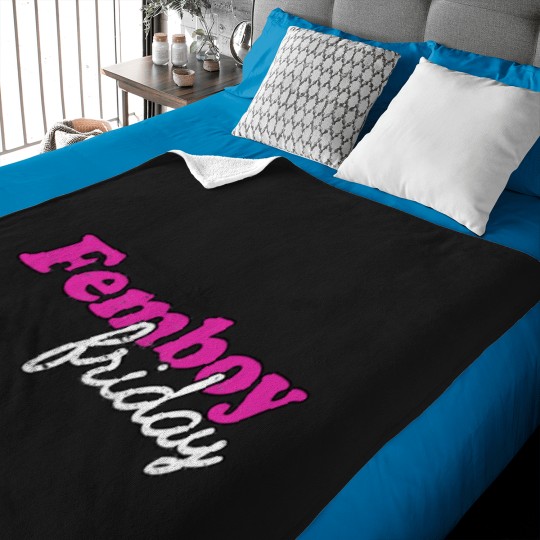 Discover Femboy Friday Gay Pride Distressed LGBTQ Queer Baby Blankets