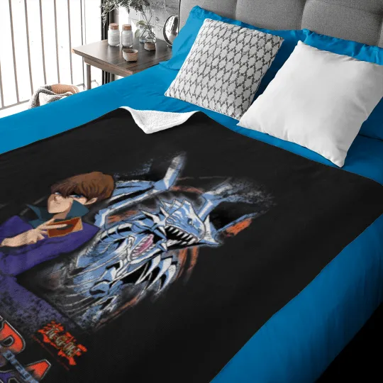 Discover yugioh duel monsters kaiba blueeyes white dragon anime Baby Blankets
