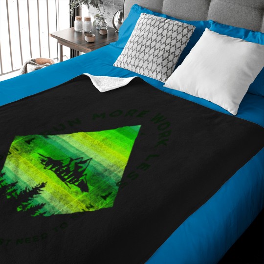 Discover Run More Work Less Funny Trails Running Marathon 2736 Baby Blankets