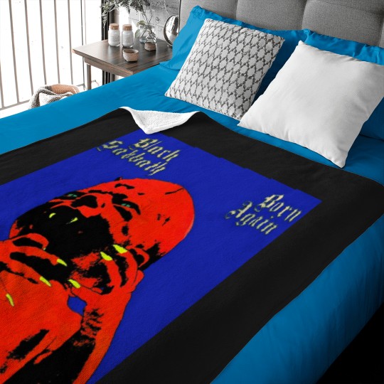 Discover style Black Sabbath helmt Baby Blankets