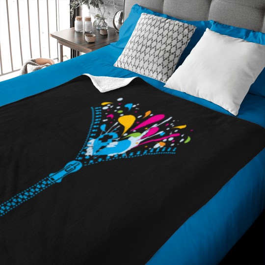 Discover Zipper_Heart Baby Blankets