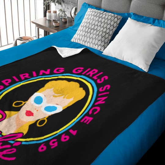 Discover Barbie 60Th Anniversary Inspiring Girls Since 59 T-Shirt Baby Blankets