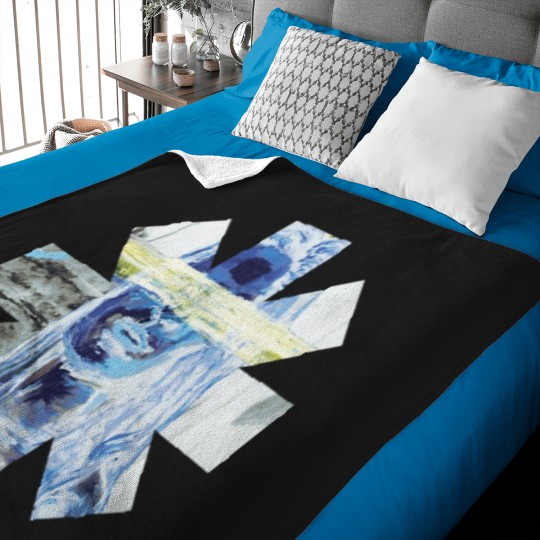 Discover Logo Chilli Face Baby Blankets