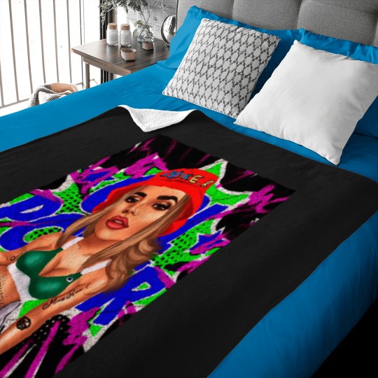 Discover Retro Vintage Karol G Bichota 2021 Love You Baby Blankets