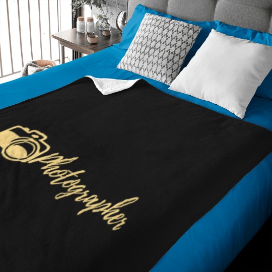 Discover 8-Photographer T-Shirt Baby Blankets